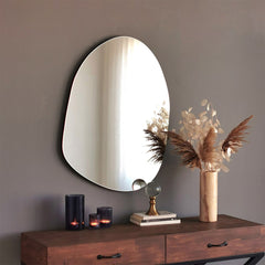 Gusto - Asymmetrical Mirror Home Decor, Aesthetic Mirror Wall Art, Irregular Frameless Mirror